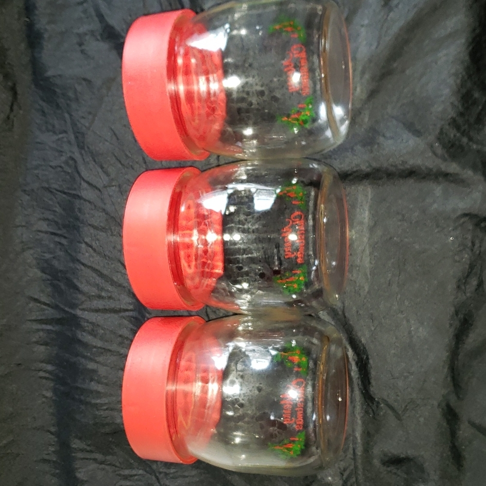 Vintage Carlton 3/4L Glass Christmas Canister - Picture 4 of 10
